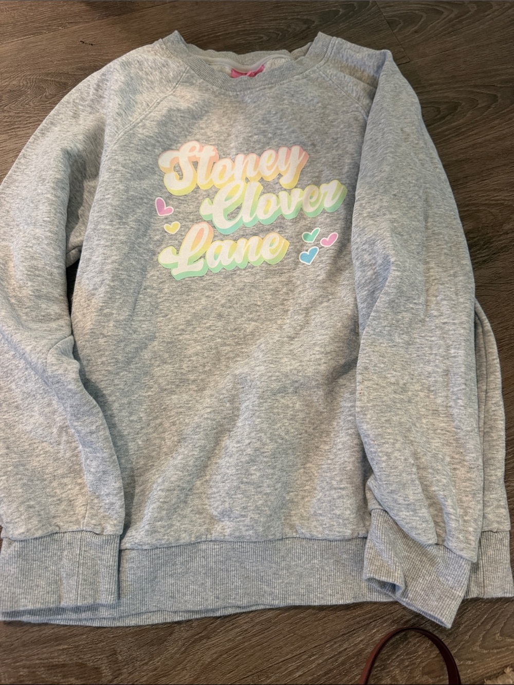 Stoney Clover Lane Grey Sweatshirt with Pastel Script x Target